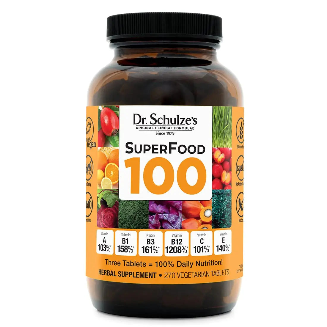 Dr. Schulze's | SuperFood 100 | Vitamin & Mineral Herbal Concentrate | Dietary Supplement Dr. Schulze's Au supplements