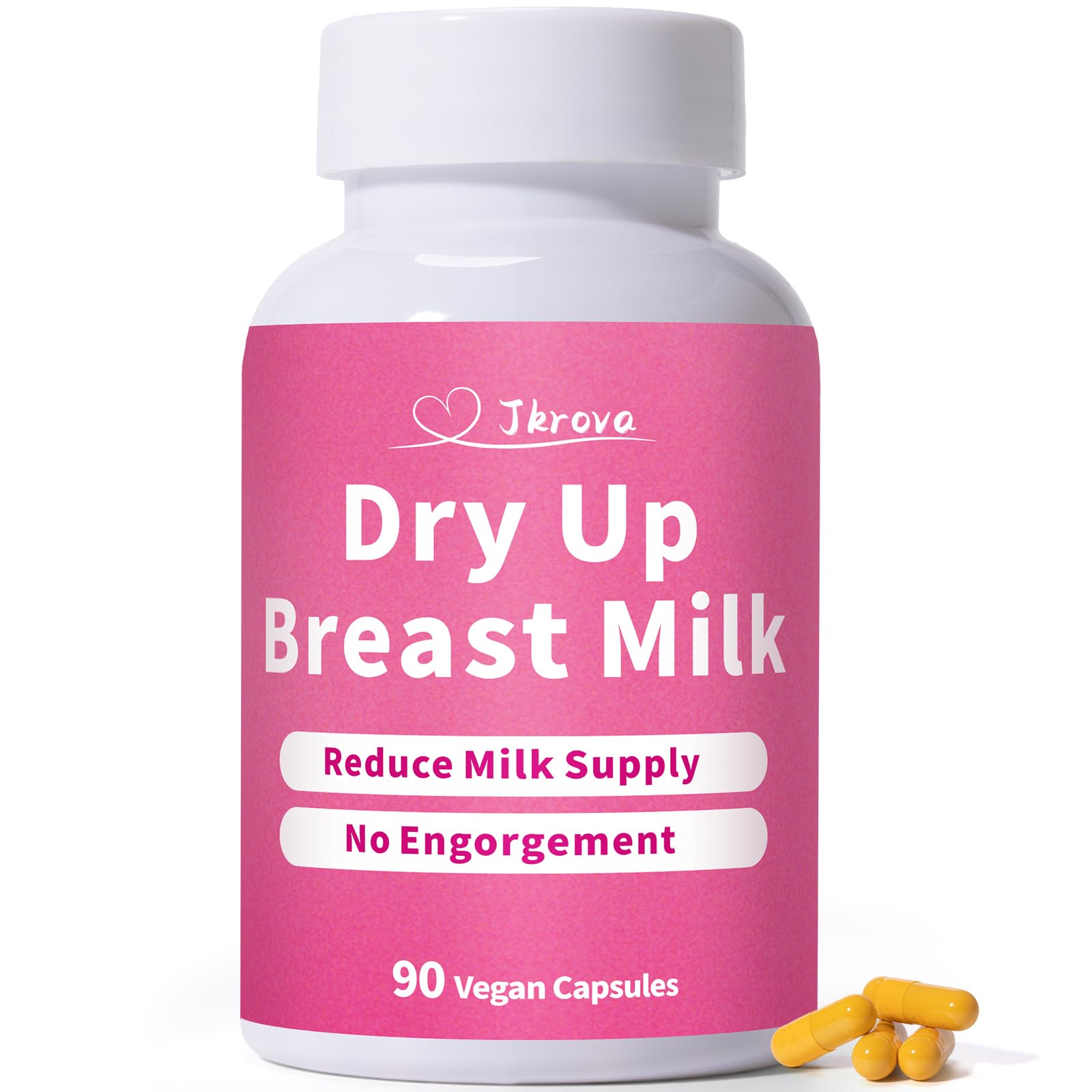 Jkrova Dry Up Breastmilk Fast, Dry Up Milk Supply, Stop Breastfeeding Products for Women, Stopper Pumping & No Engorgement, Fast Milk Flow Reduction, 90 Capsules Jkrova Au supplements
