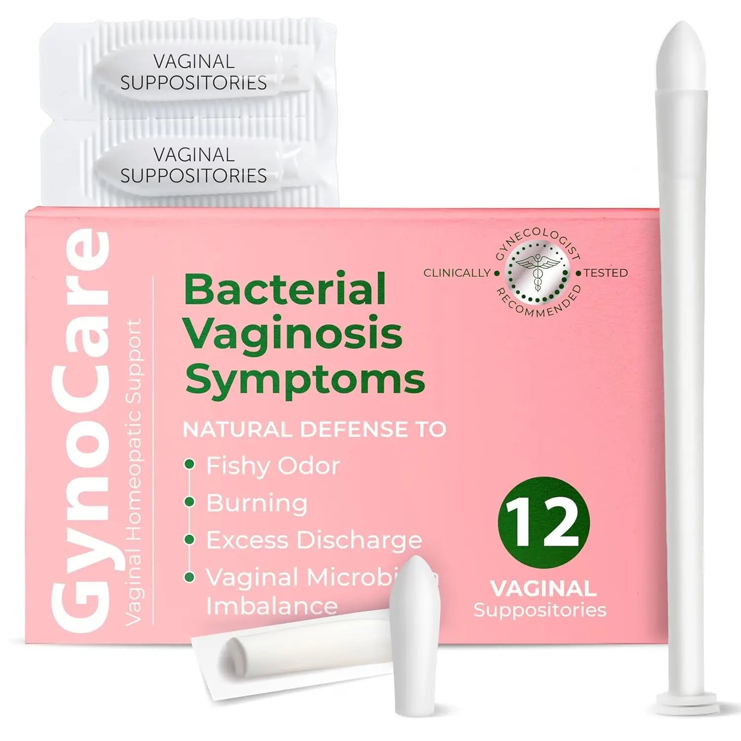 Bacterial Vaginosis Treatment | BV Treatment For Women | Boric Acid Suppositories For Women | Natural Homeopathic for Odor, Itching, Discharge, BV, and Vaginal Microbiota Imbalance | 12 Suppositories Terramed Just Think Comfort Au supplements