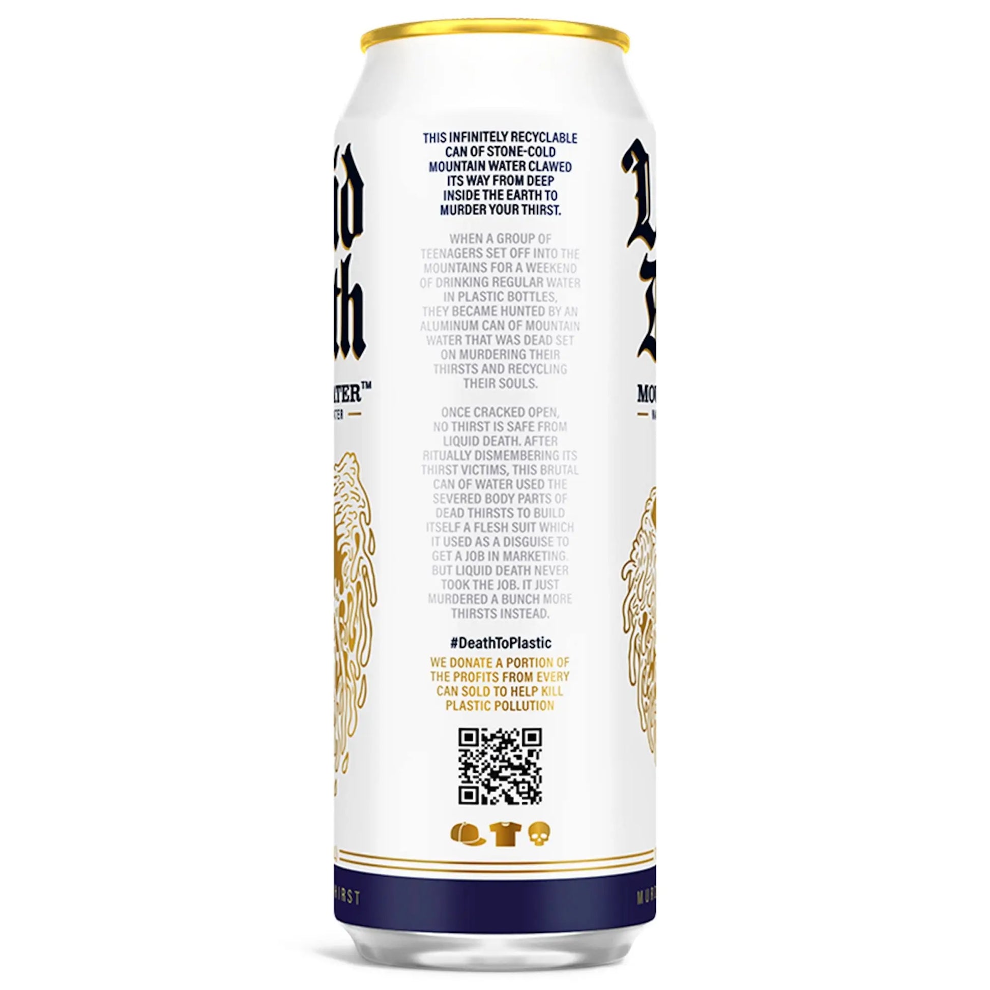 Liquid Death Still Mountain Water, 19.2 oz King Size Cans (8-Pack) Liquid Death Au supplements