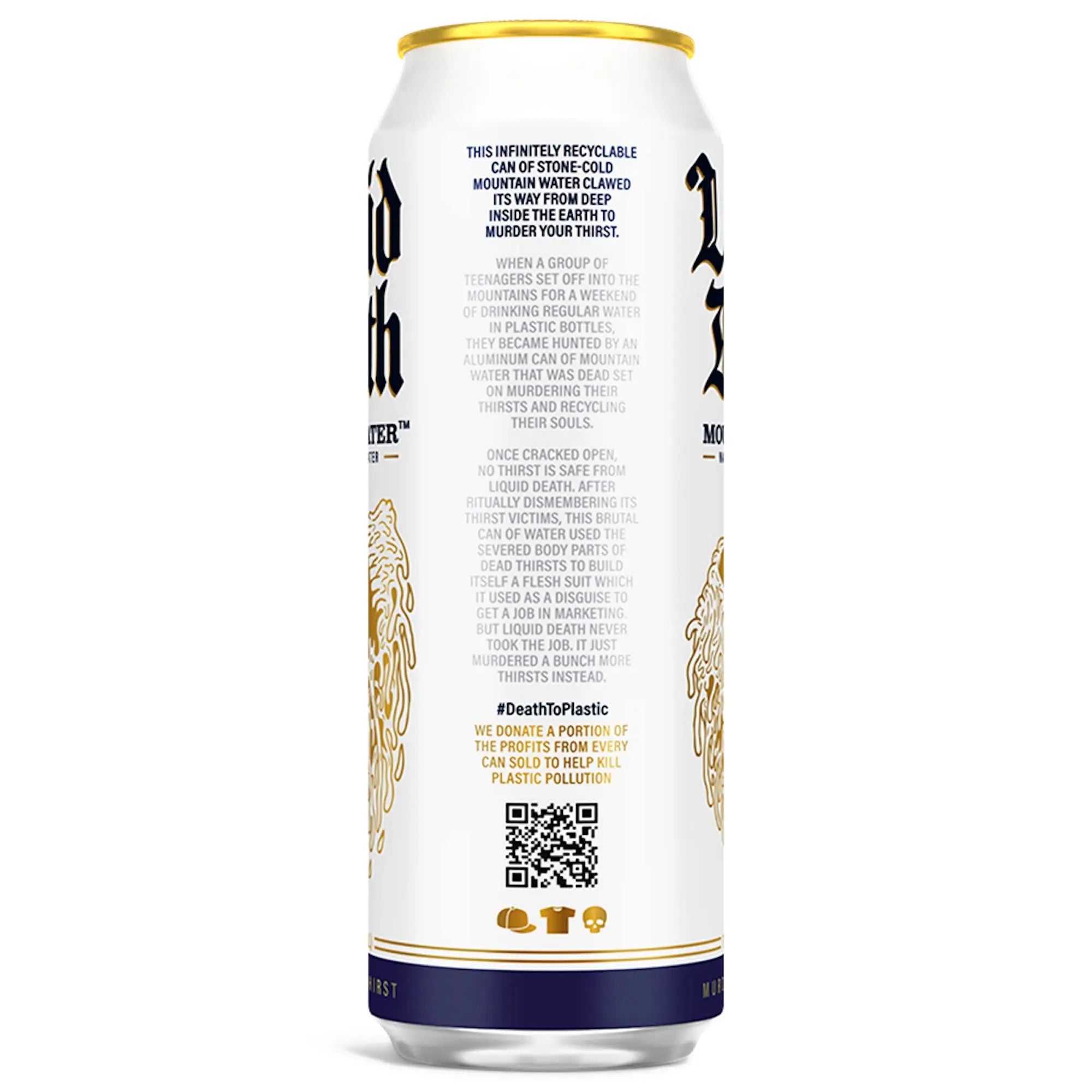 Liquid Death Still Mountain Water, 19.2 oz King Size Cans (8-Pack) Liquid Death Au supplements