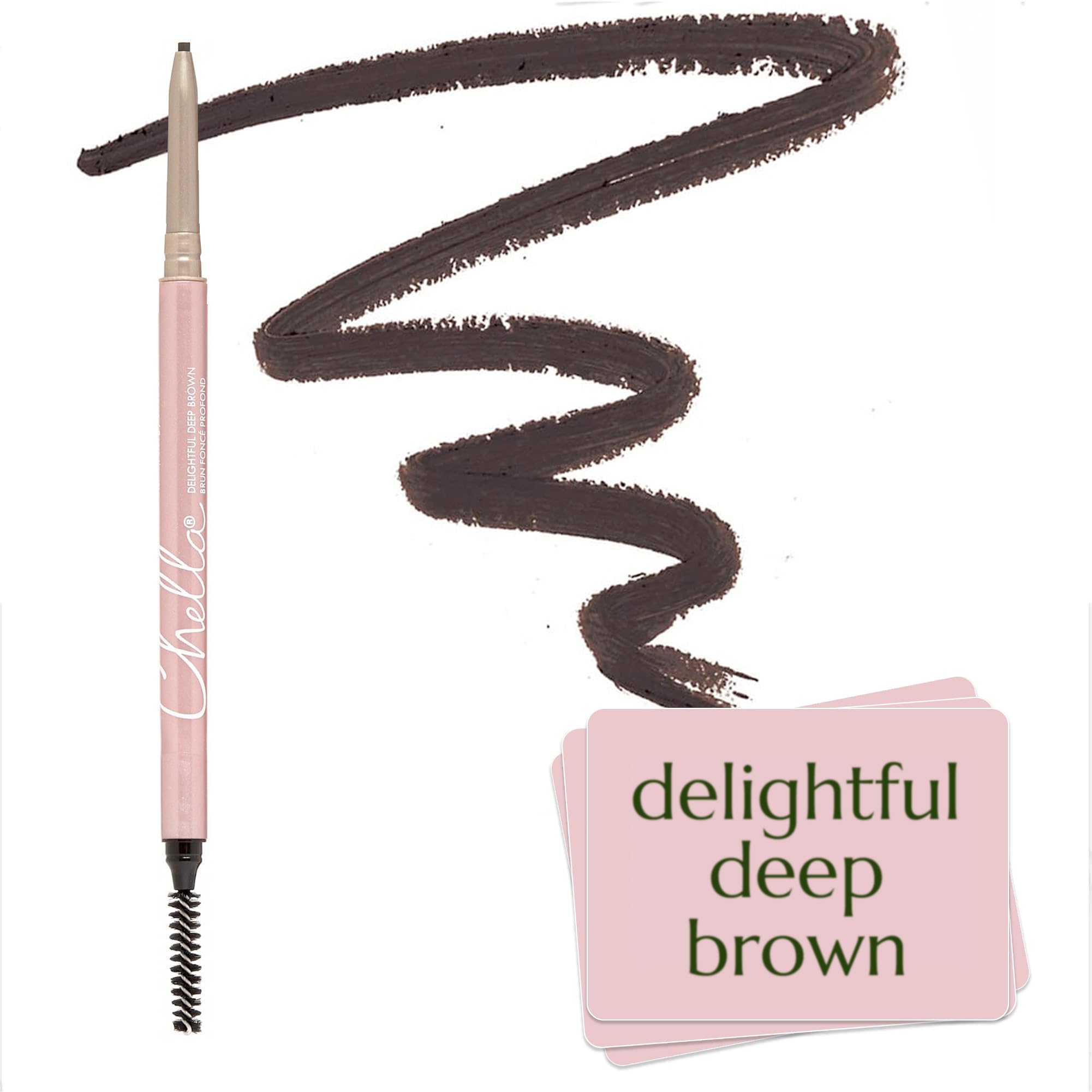 Chella Eyebrow Pencil – Easy-to-Use Brow Definer for Shaping, Filling & Blending – Long-Wear Deep Brown Eyebrow Pencils for Women with Precise Tip (Deep Brown) Chella Au supplements