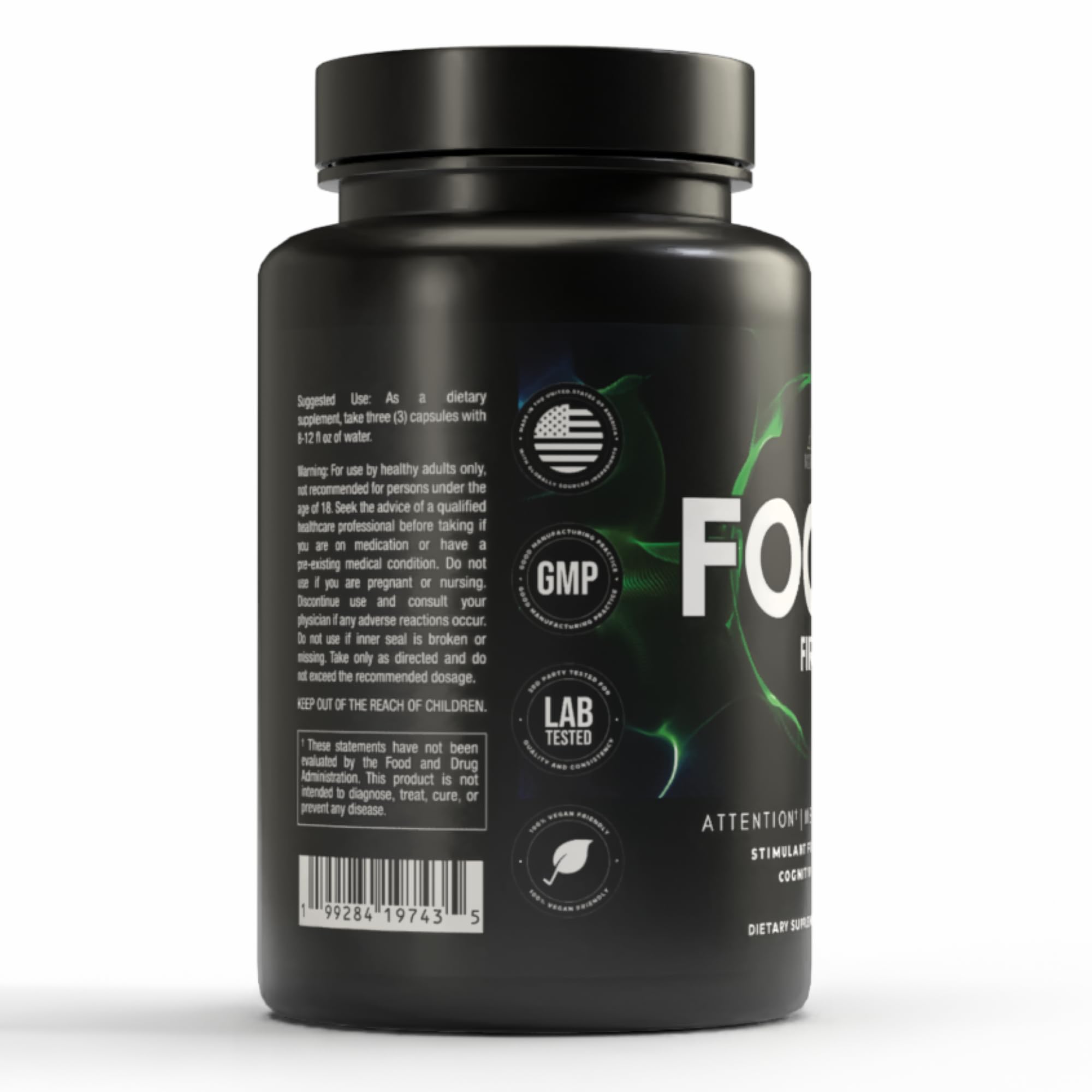 VITARA Focus First– Calm, Clear, Mental Focus Nootropic | Brain Support with Alpha GPC, Lion's Mane, GABA & Ginkgo Biloba VITARA Au supplements