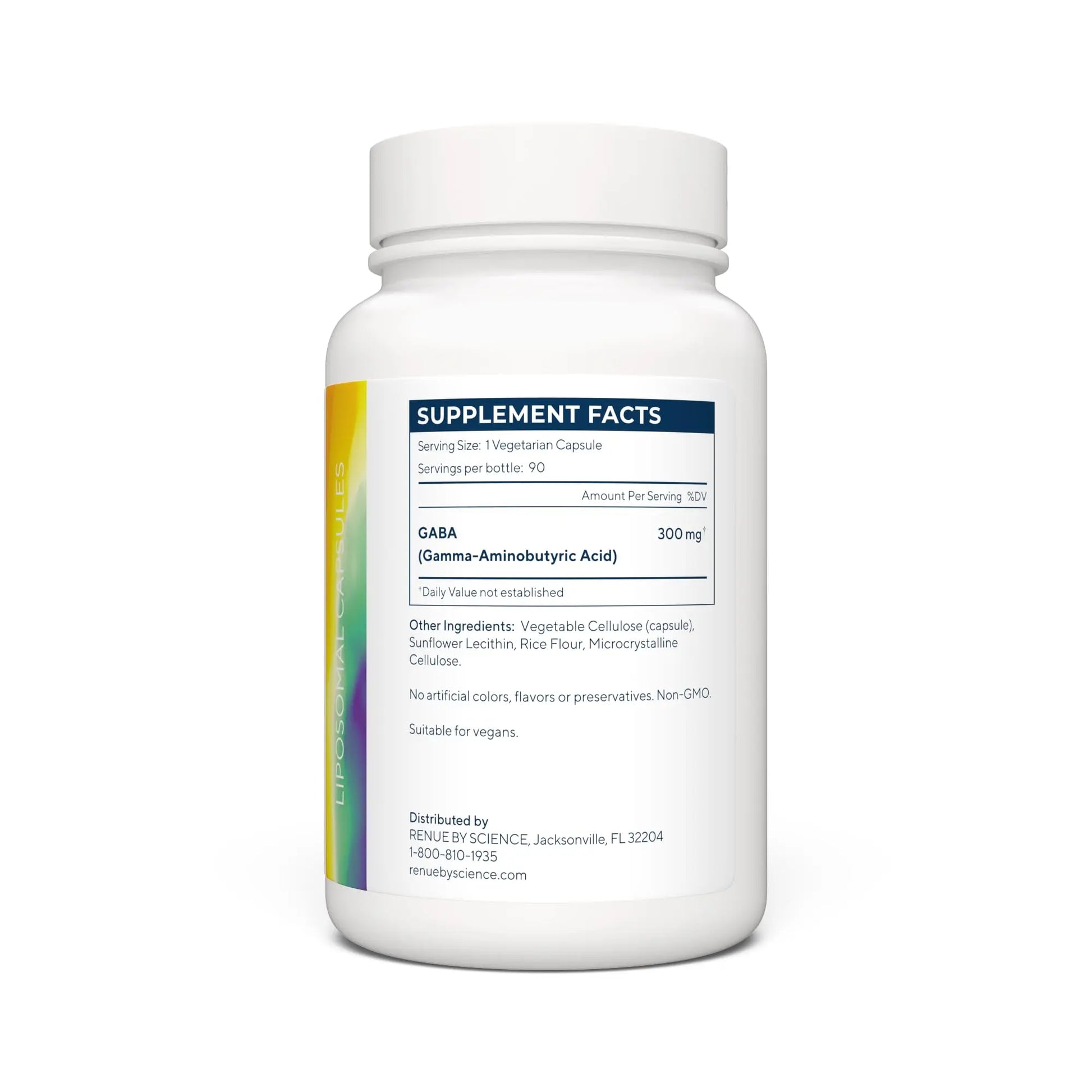 Renue By Science GABA | High Strength Liposomal GABA Supplements | 90 GABA Capsules - 300mg Gamma-Aminobutyric Acid per Serving | Non-GMO | Made in The USA Third-Party Tested Renue By Science Au supplements