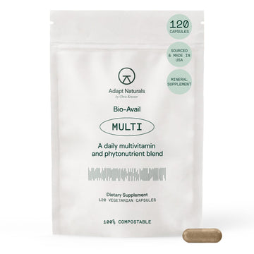Adapt Naturals Multivitamin for Women & Men, Bioavailable Easy-to-Absorb Multivitamin Daily Supplement with Biotin, Niacin, Vitamin A, B, C, D, E, K1, Zinc, Magnesium - Immune Support - 30 Day Supply ADAPT NATURALS BY CHRIS KRESSER Au supplements