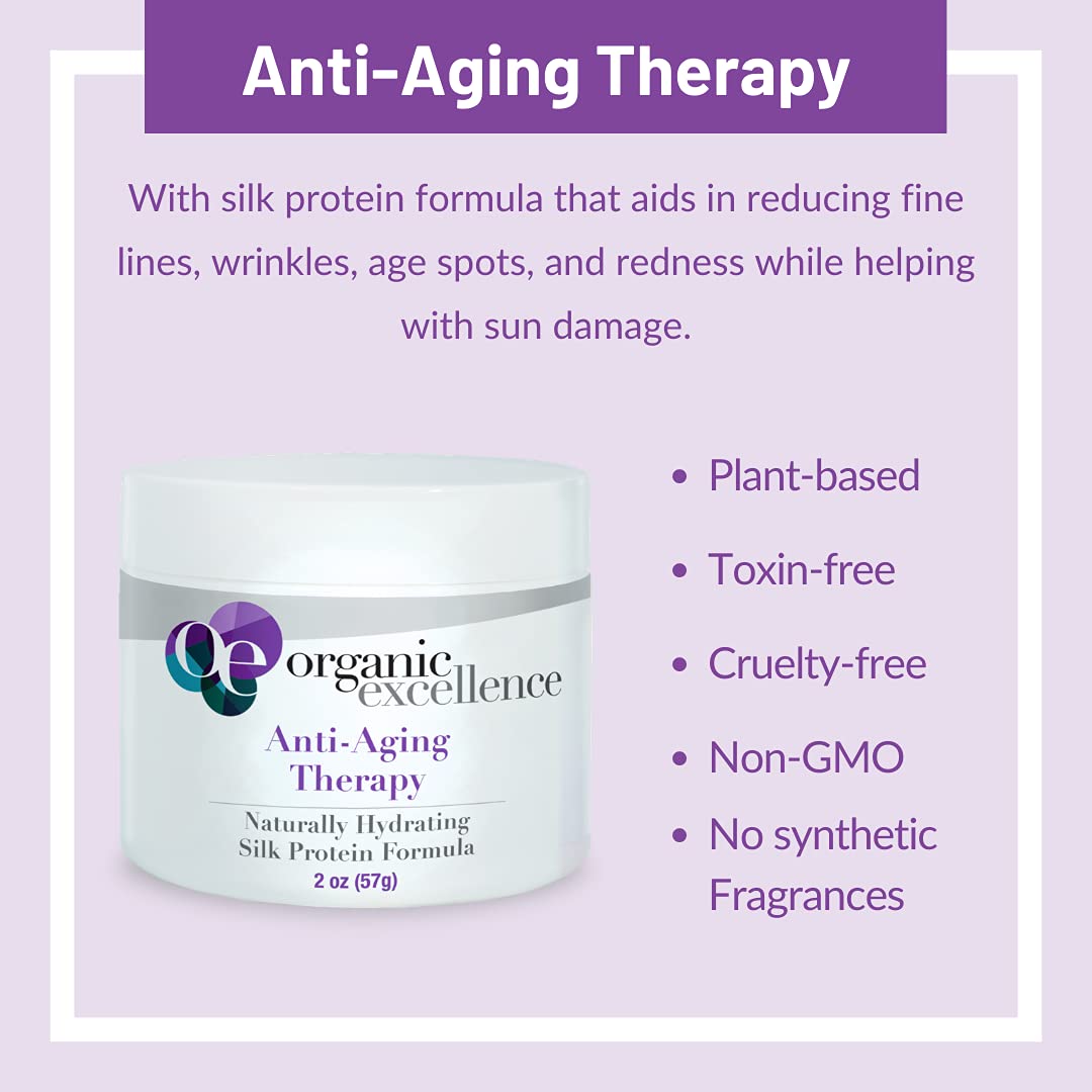 Organic Excellence Organic Moisturizer Face Cream, All Natural Face Moisturizer with Silk Protein to Hydrate, Nourish Protect Skin and Promote Collagen Production Non-Toxic & Fragrance-Free 2 oz Organic Excellence Au supplements