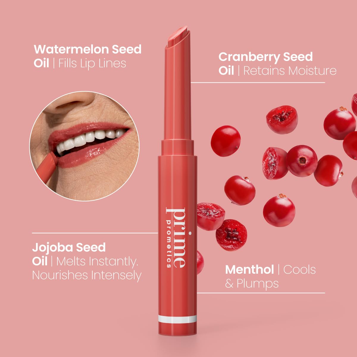 PrimeLip Plumping Lip Balm NEW (Soft Petal) PRIME PROMETICS Au supplements