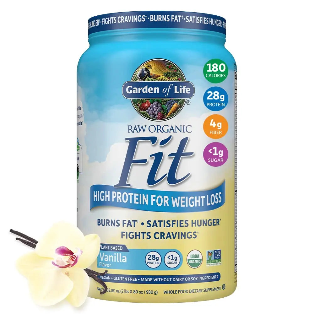 Garden of Life Raw Organic Fit Vegan Protein Powder Vanilla & Vegan Protein Powder Garden of Life Au supplements