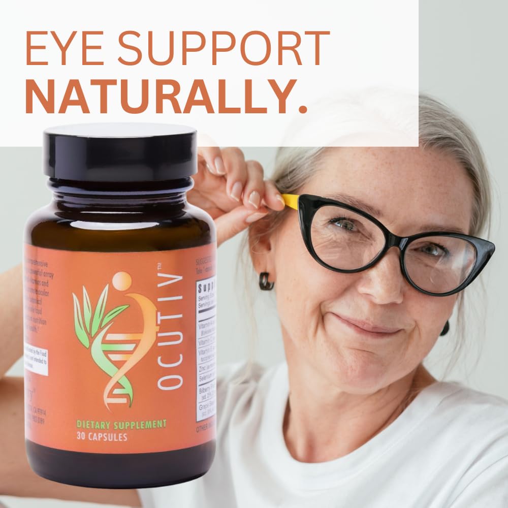 Youngevity Ocutiv™ - Eye Vitamin & Mineral Supplement - Contains Vitamin A, C, E, Zinc, Bilberry, Lutein, Lycopene, Zeaxanthin, Astaxanthin - 30 Capsules Youngevity Au supplements