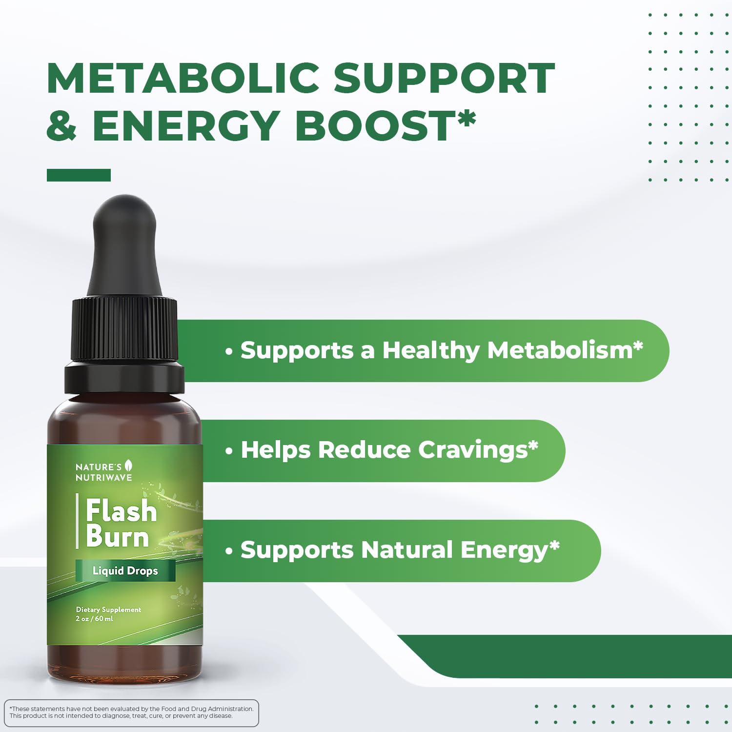 Flash Burn – Natural Plant-Based Liquid Supplement with Maca, Grape Seed, Green Tea & Ginseng – Made in USA, Non-GMO, Gluten-Free, Dairy-Free, Vegetarian - 2 Fl Oz (40 mL), 1 Month Supply Nature’s NutriWave Au supplements