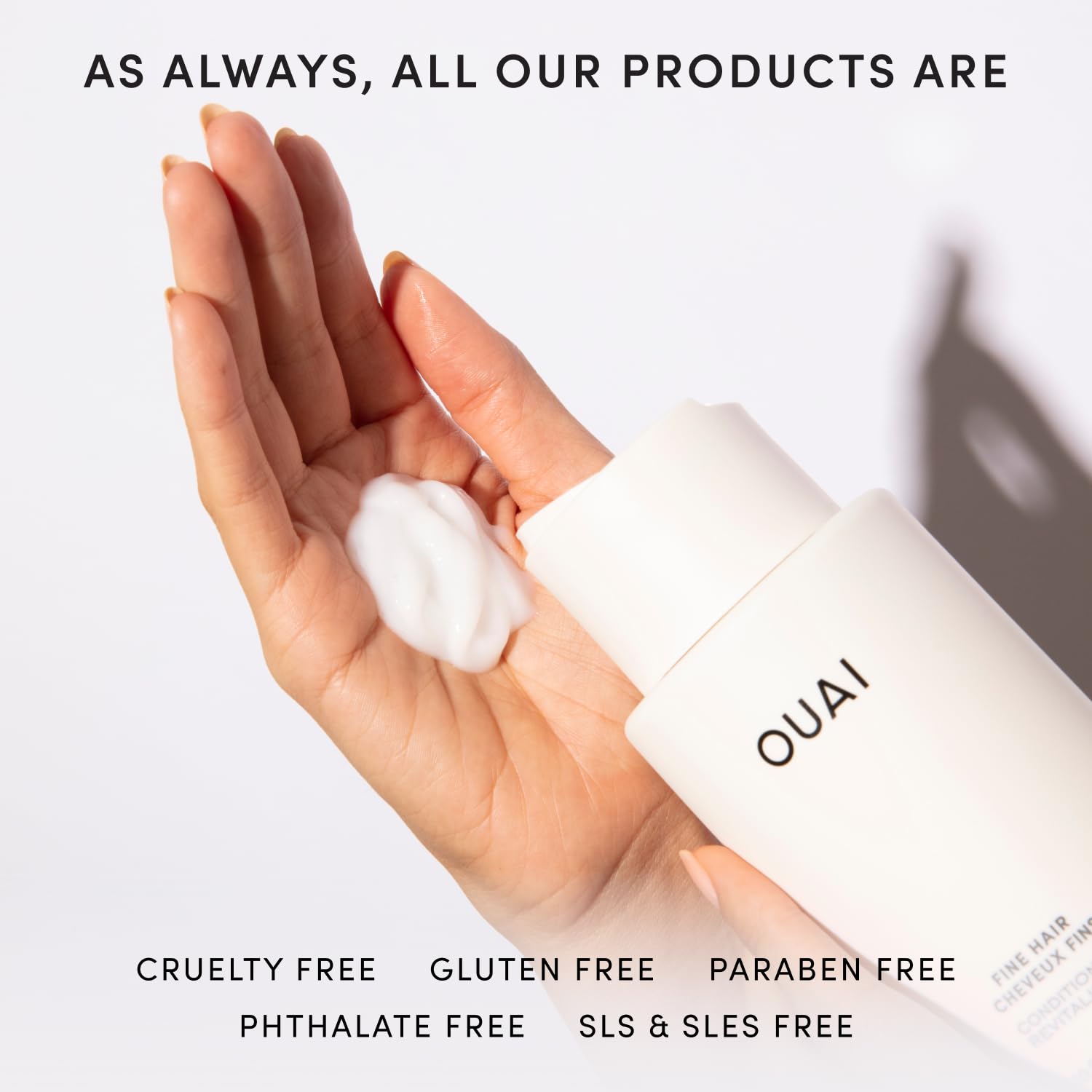 OUAI Fine Hair Conditioner Refill - Volumizing Conditioner Made with Keratin, Biotin and Chia Seed Oil - Adds Softness, Bounce and Volume - Free from Parabens, Sulfates, and Phthalates (32 Oz) OUAI Au supplements