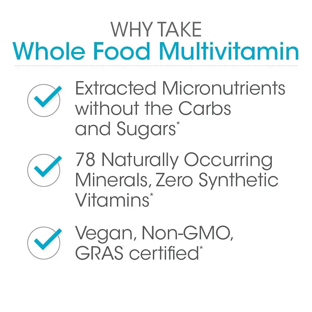 Silver Fern Whole Food Daily Multi Vitamin w/Trace Mineral Blend Supplement - 2 Bottles - 60 Vegicaps Each - 60 Day Supply Silver Fern Au supplements