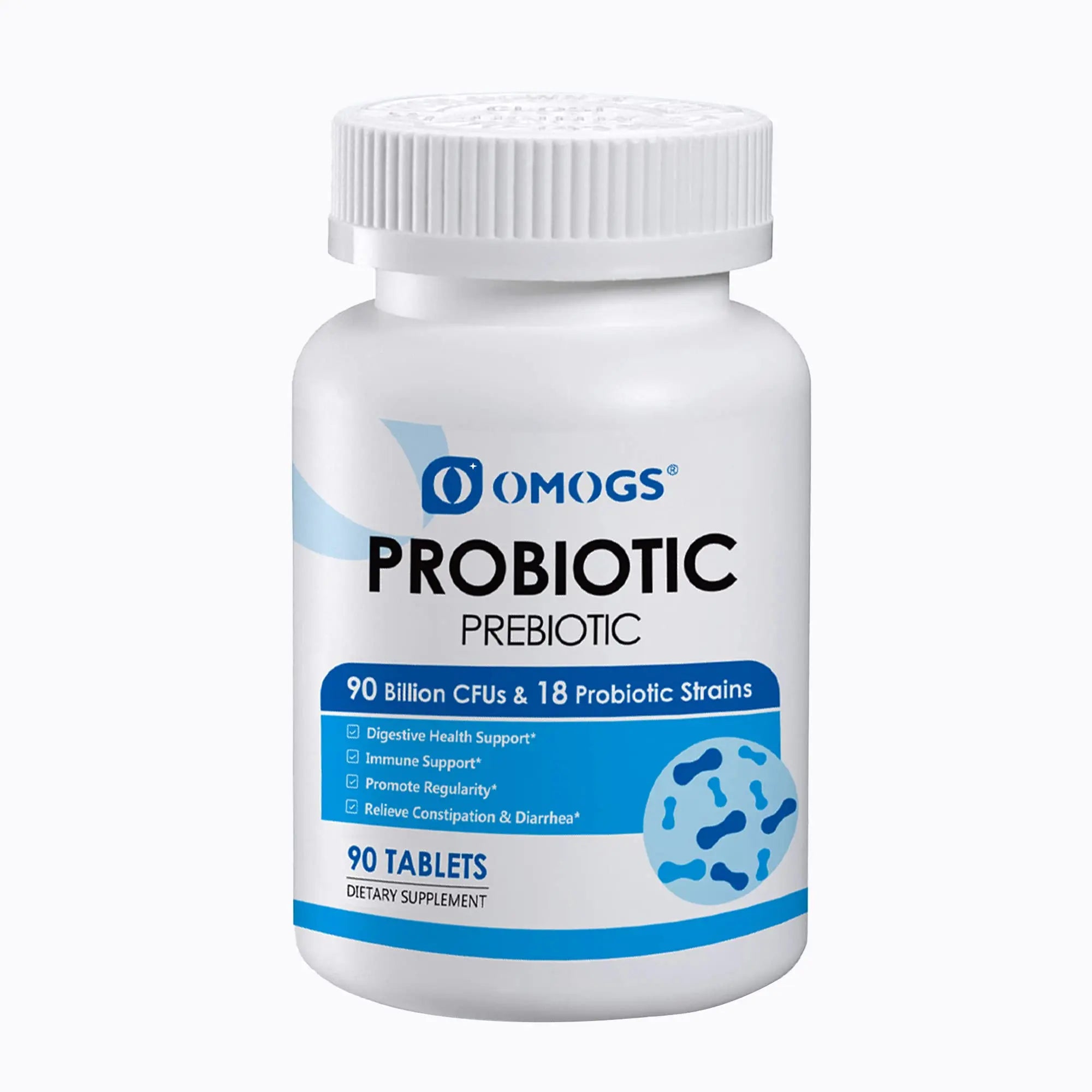 OMOGS Probiotics 90 Billion CFUs 18 Strains,with 3 Organic Prebiotic, Probiotics Supplement OMOGS Au supplements