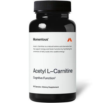 Momentous Acetyl L-Carnitine, Brain Function & Cognitive Support Supplement, Boosts Mental Clarity & Energy Production, NSF Certified for Sport, 500 mg, 60 Servings Momentous Au supplements