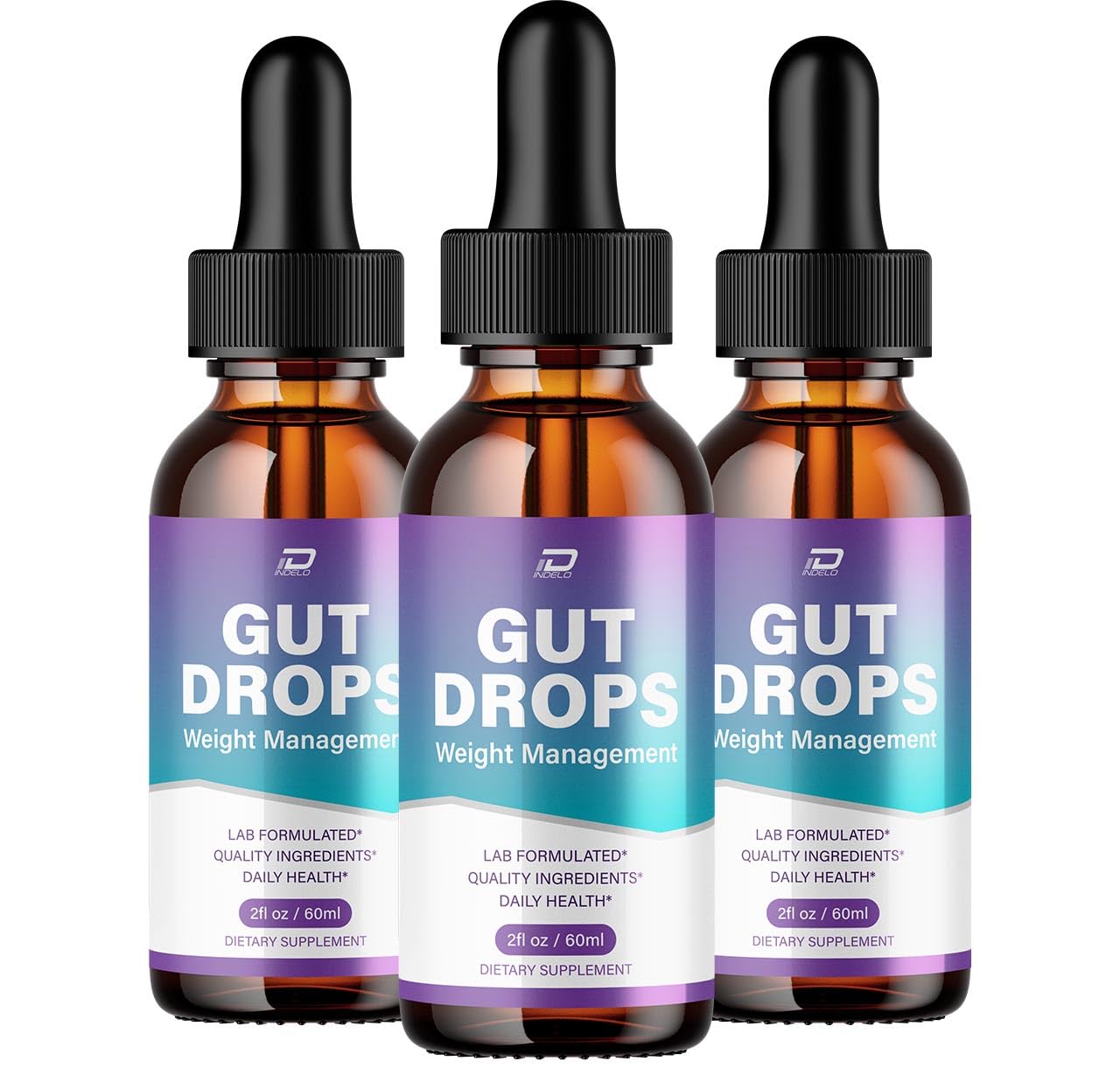 Indelo Gut Drops Healthy Formula – GutDrops All Natural Healthy Levels - Extra Strength Liquid, Reviews (3 Pack – 3 Month Supply) Indelo Au supplements