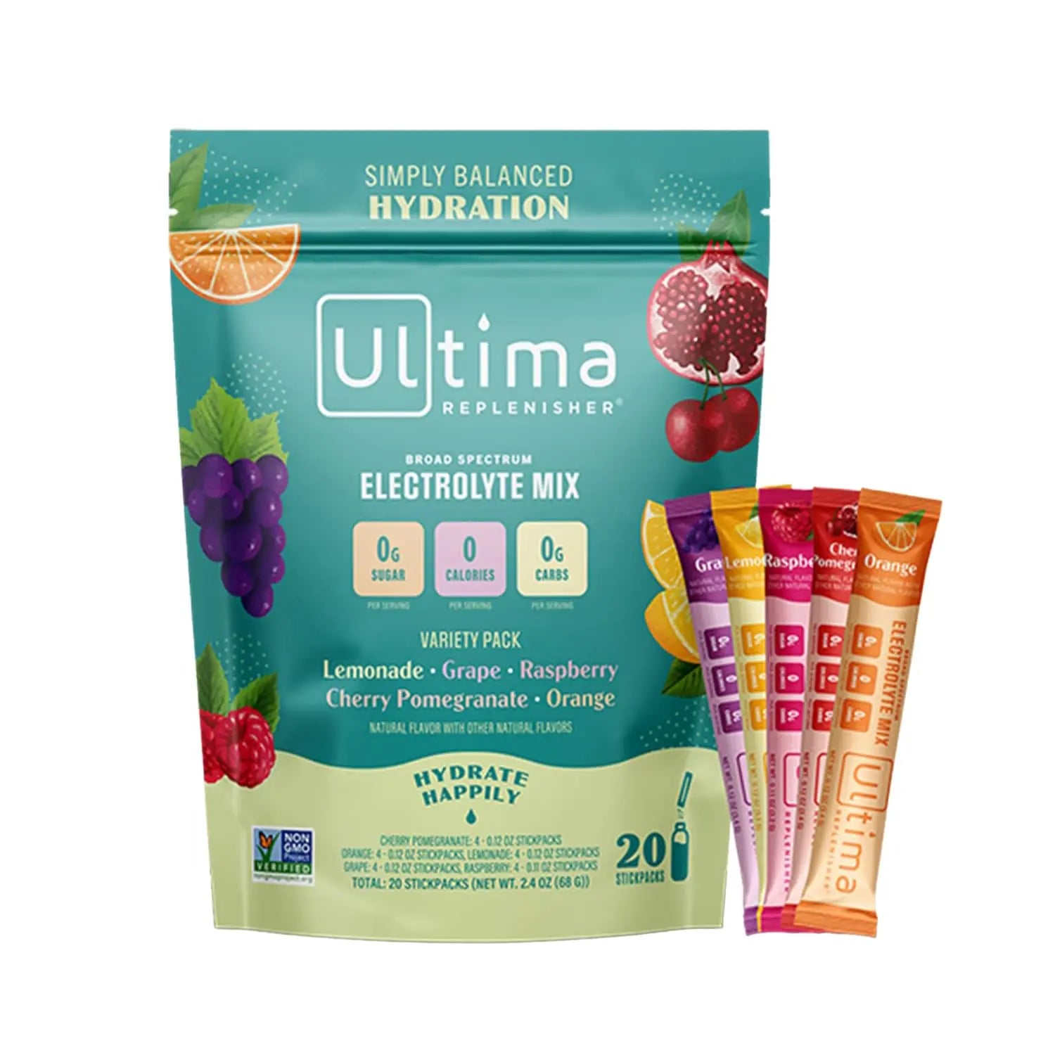 Ultima Replenisher Daily Electrolyte Drink Mix – Original Variety, 20 Stickpacks – Hydration Ultima Replenisher Au supplements