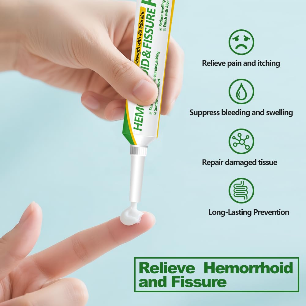 Lesdgo Hemorrhoidal Ointment(1 Pack),Hemorrhoid and Fissure Cream Witch Hazel Maximum Strength Pain Relief,for Itching and Swelling Lesdgo Au supplements
