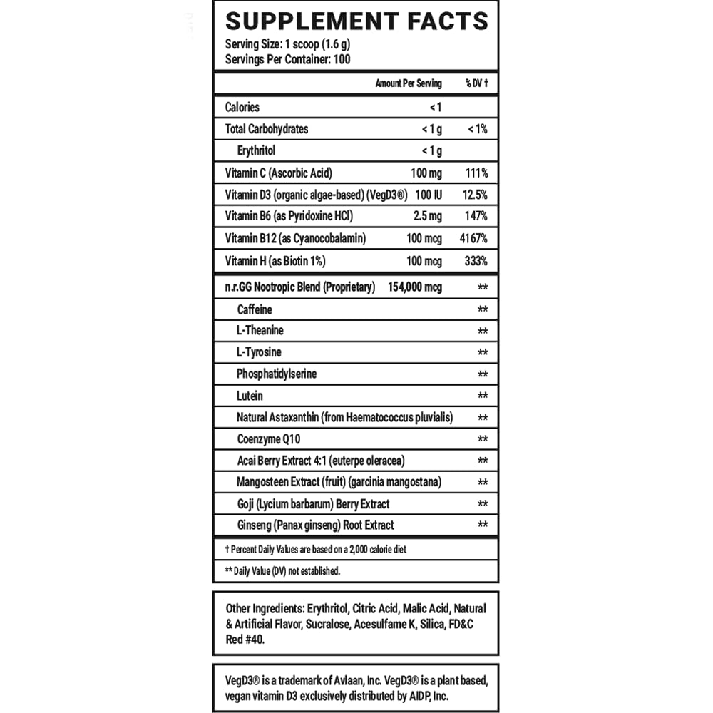 Gamer Supps GG Energy - Good by SMii7Y (100 Servings) - Keto Friendly Gaming Energy and Nootropic Blend, Sugar Free + Organic Caffeine + Vitamins + Immune Support, Powder Drink Gamer Supps Au supplements