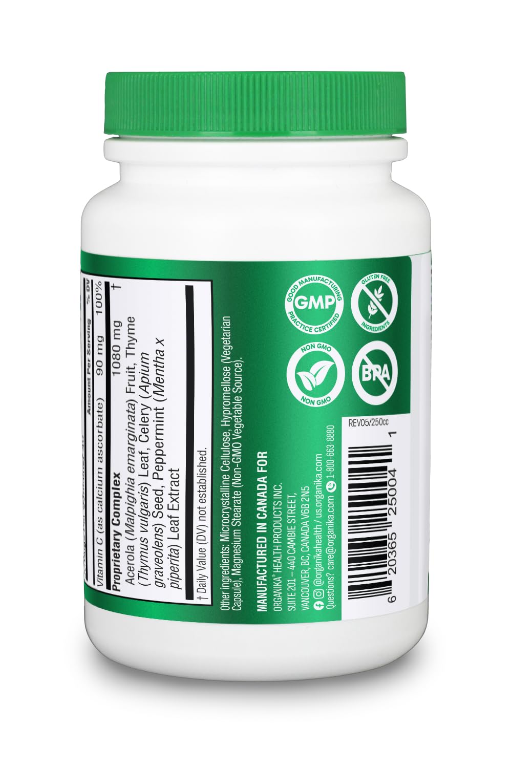 Organika Goutrin Uric Acid Flush for Gout (120 Caps): Gentle Gout Support with Cherry, Thyme, Celery Seed, Peppermint, & VIT C: Clean & Vegan Gout Supplements for Men & Women - Metabolism & Mobility Organika Au supplements