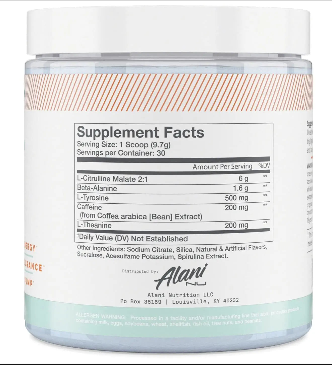 Alani Nu Breezeberry Pre Workout and BCAA Sour Peach Rings Post Workout Powder Alani Nu Au supplements