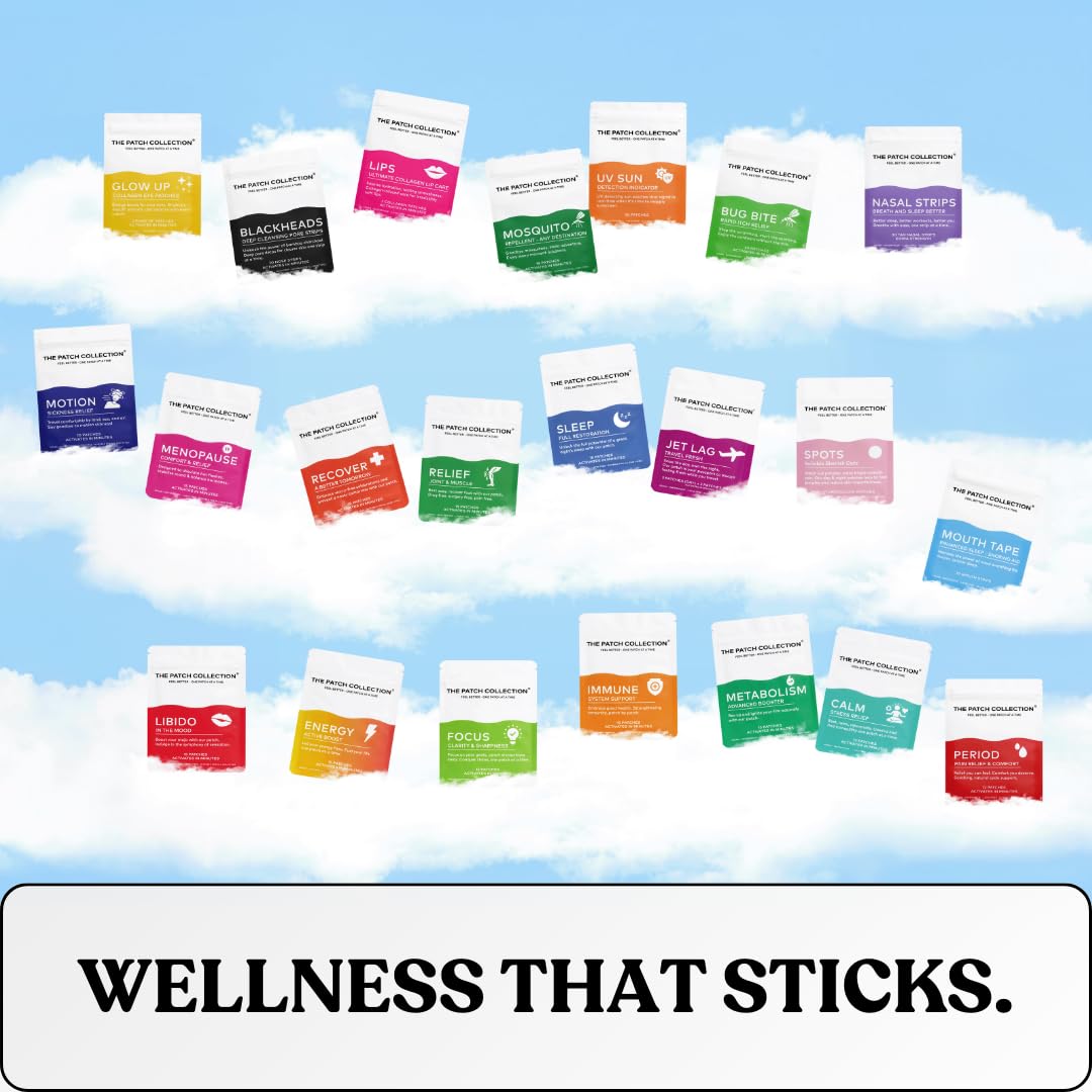 The Patch Collection® – Period Pain Relief Patch | Menthol, Turmeric, Valerian Root, Green Tea, Pomegranate Oil (Pack of 12) The Patch Collection Au supplements