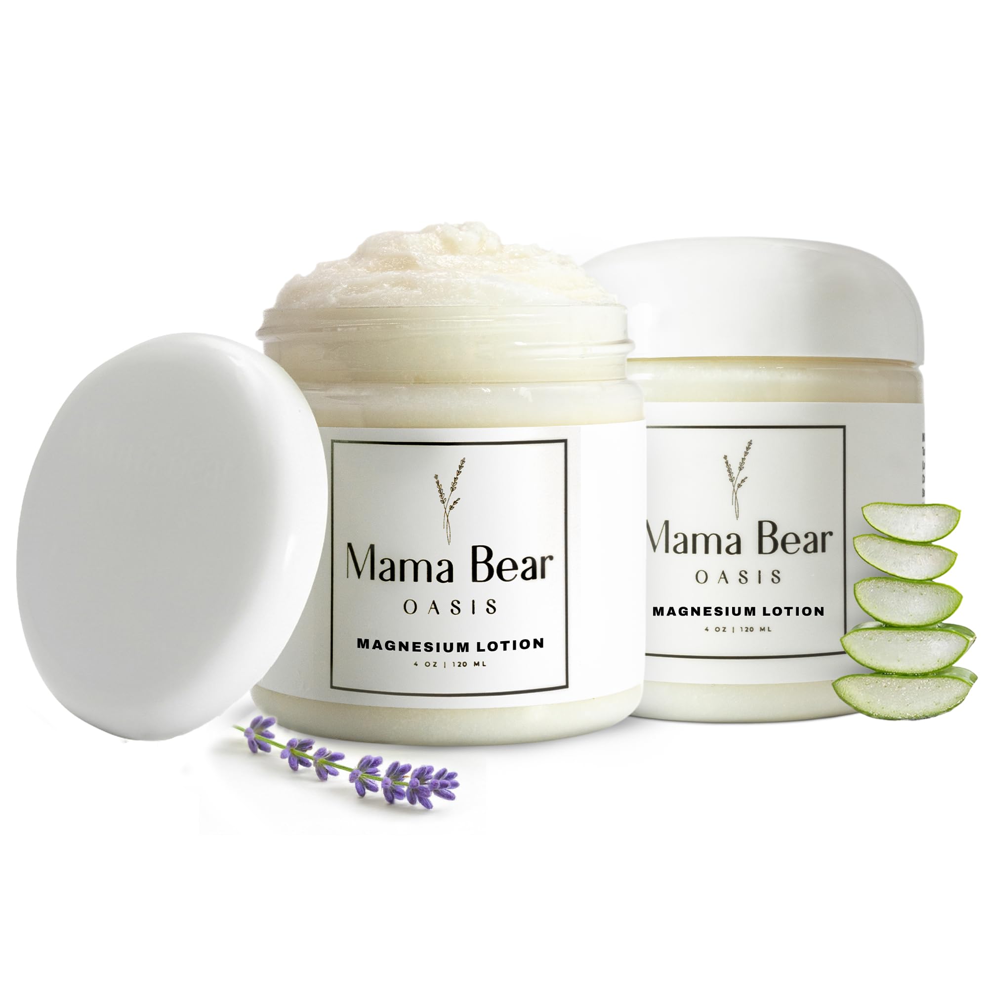 Mama Bear Oasis Lotion - Magnesium Cream - Lavender Magnesium Lotion for Foot, Hands, Legs, Toes Includes Arnica, Vitamin B6, Aloe Vera, MSM (Pack of 2) Mama Bear Oasis Au supplements