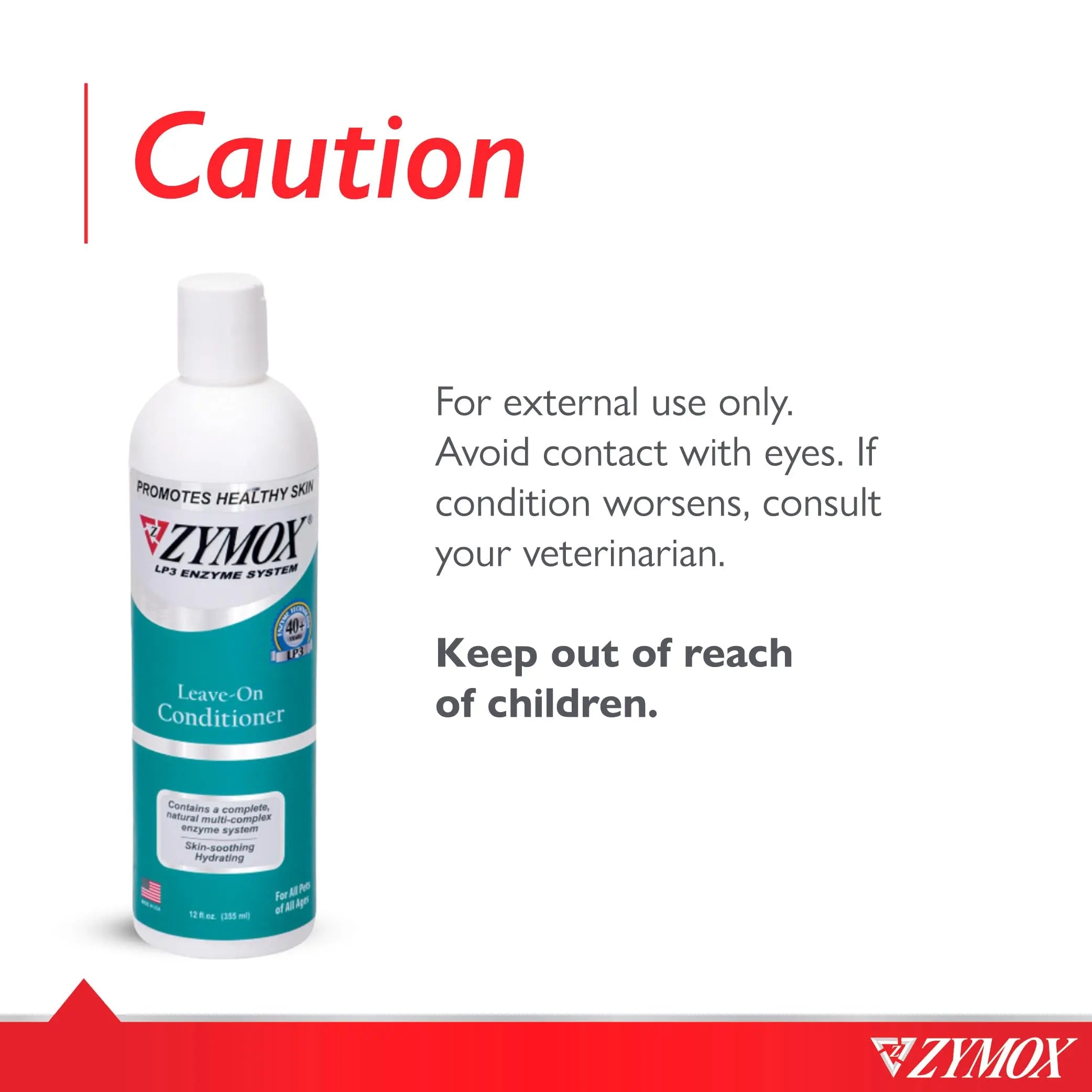 Zymox Leave On Conditioner for Pets, 12 fl oz Pet King Brands Au supplements
