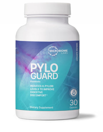 Microbiome Labs PyloGuard - Patented L reuteri DSM17648 to Improve Digestive Comfort - Gut Health & Immune Support Supplement - Postbiotic (30 Capsules) Microbiome Labs Au supplements