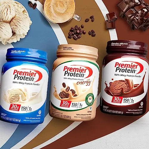 Premier Protein Powder, Vanilla Milkshake, 30g Protein, 1g Sugar, 100% Whey Protein Premier Protein Au supplements