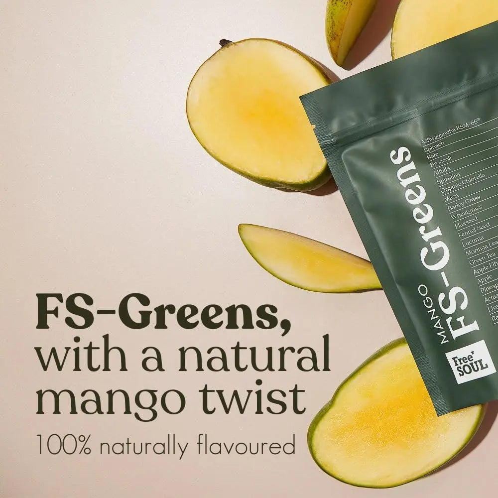 FS-Greens | 21 Advanced Greens, Superfoods, and Adaptogens Including KSM-66 Free Soul Au supplements