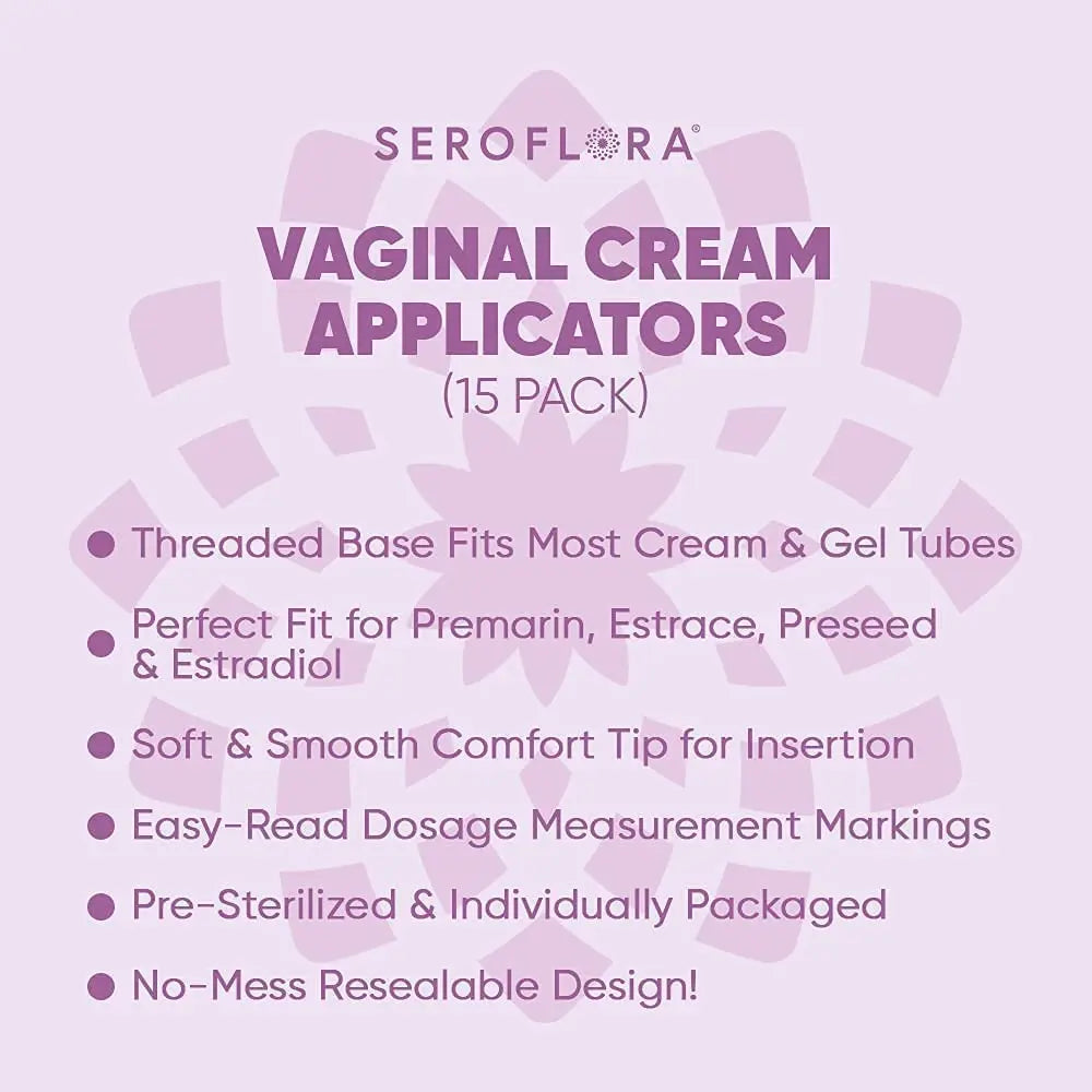 Seroflora Disposable Plastic Vaginal Applicators - Threaded End to Fit OTC Gels, Lubes or Creams Products SEROVERA Au supplements