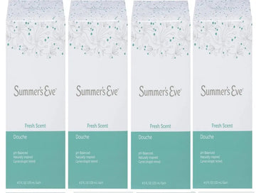 (Pack of 4 Bottles) Summer's Eve Fresh Scent Douche Vinegar & Water, Feminine Wash, 4.5oz Bottles Summer's Eve Au supplements