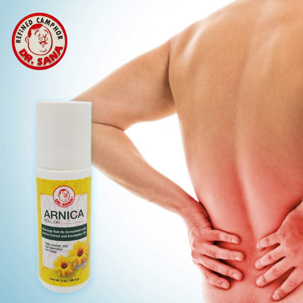 Dr Sana Arnica Roll-On. Topical Analgesic and Moisturizer. Soothes Dry and Cracked Skin. 3 oz. Pack of 6 Dr. Sana Au supplements