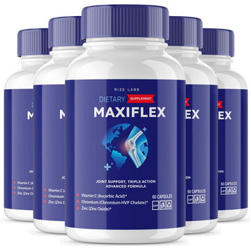 rize labs - Maxi Flex All Natural Suppplement, Capsules for Joint Support, Pills for Mobility and Flexibility, Advanced Formula Supplement, Triple Action (300 Capsules) rize labs Au supplements