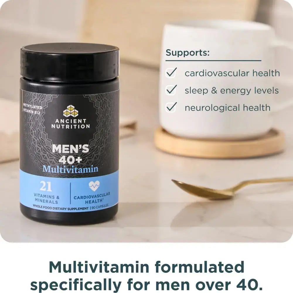 Ancient Nutrition, Multivitamin Mens 40 Plus 3 Day, 90 Count Ancient Nutrition Au supplements