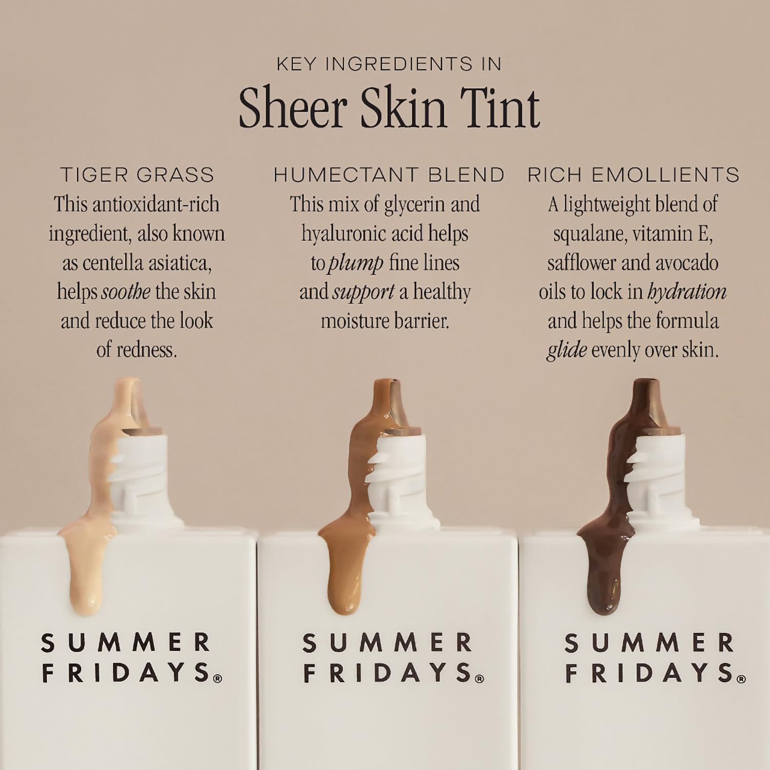 Summer Fridays Sheer Skin Tint - Skin Tint with Hyaluronic Acid - Helps Diminish Uneven Skin Tone - Sheer to Light Coverage - Shade 5 - Medium with Warm Neutral Undertones (1 Fl Oz) Summer Fridays Au supplements