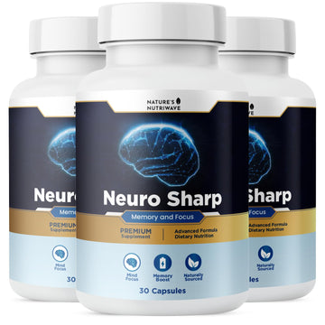 Neuro Sharp – Natural Formula with Bacopa Monnieri, Ginkgo Biloba & Huperzine-A – Made in the USA, Non-GMO, 30 Capsules, 3 Month Supply Nature’s NutriWave Au supplements