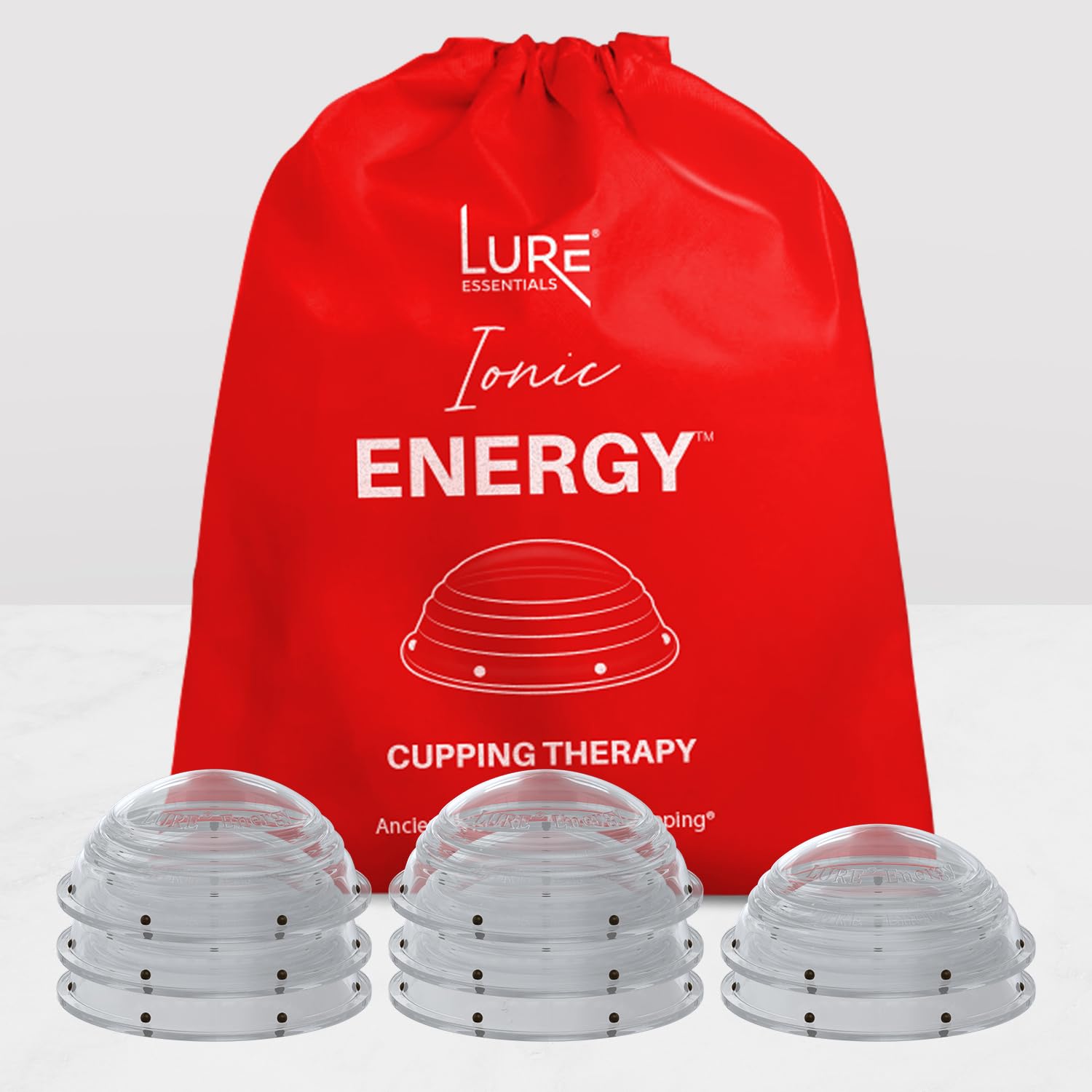 Lure Essentials Cupping Therapy Set 10 Professional Silicone Cupping Cups for Muscle Knots, Joints, Muscles, Arms and Feet Lure Essentials Au supplements
