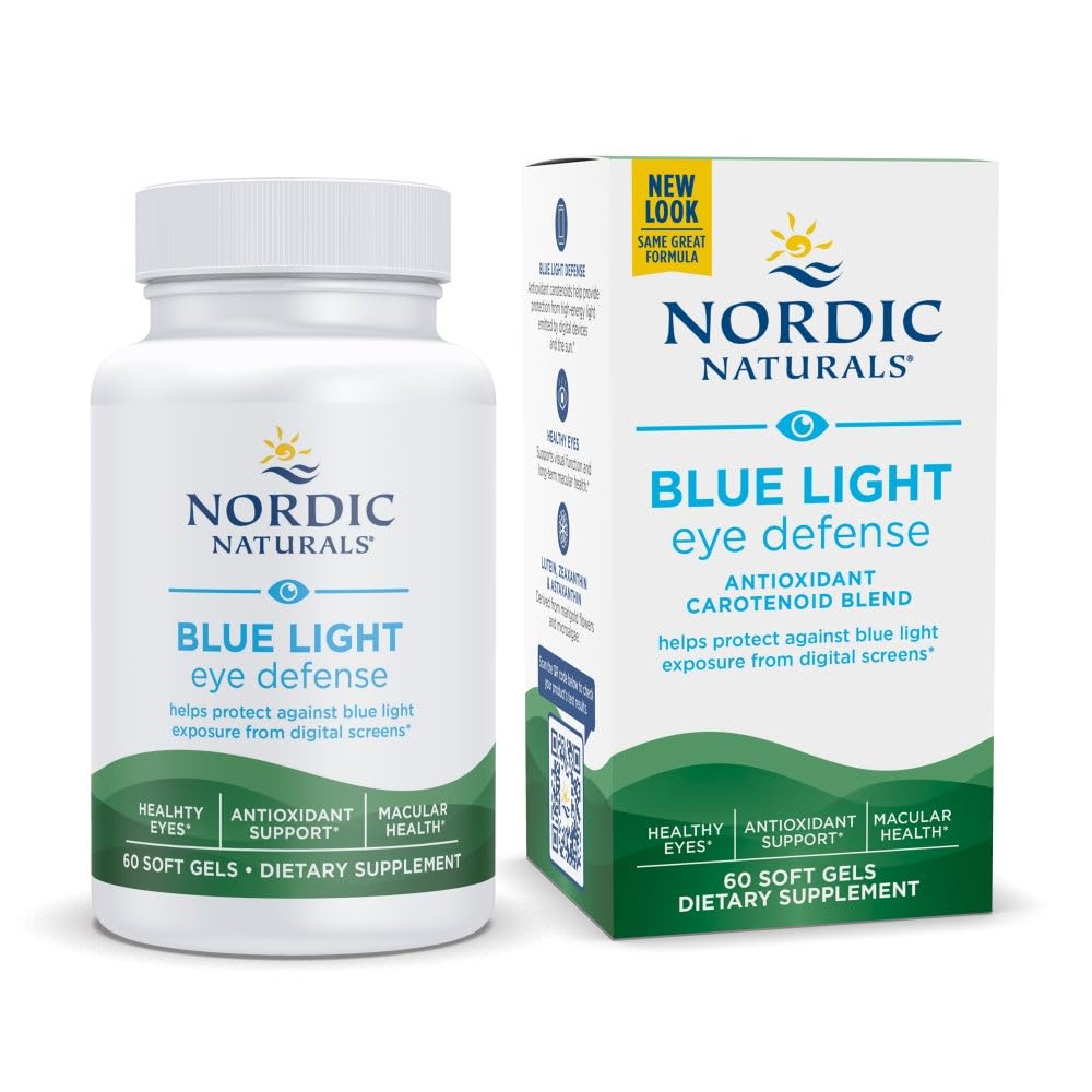 Nordic Naturals Blue Light Defense - 60 Soft Gels - Four Phytonutrients with Complementary Antioxidant Capacities - Supports Retinal Health, Visual Function - Non-GMO - 60 Servings Nordic Naturals Au supplements