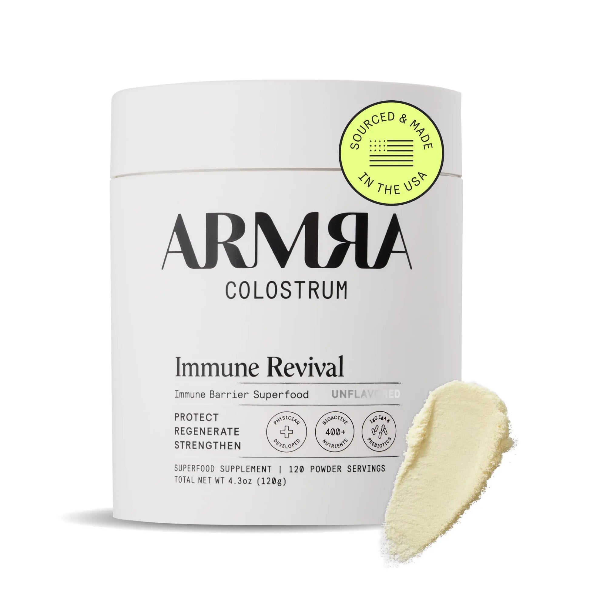 ARMRA Colostrum Powder | Unflavored | Gut Health & Bloating | Skin & Hair | Immunity | Keto, Gluten & Fat-Free | 120 Servings ARMRA Au supplements