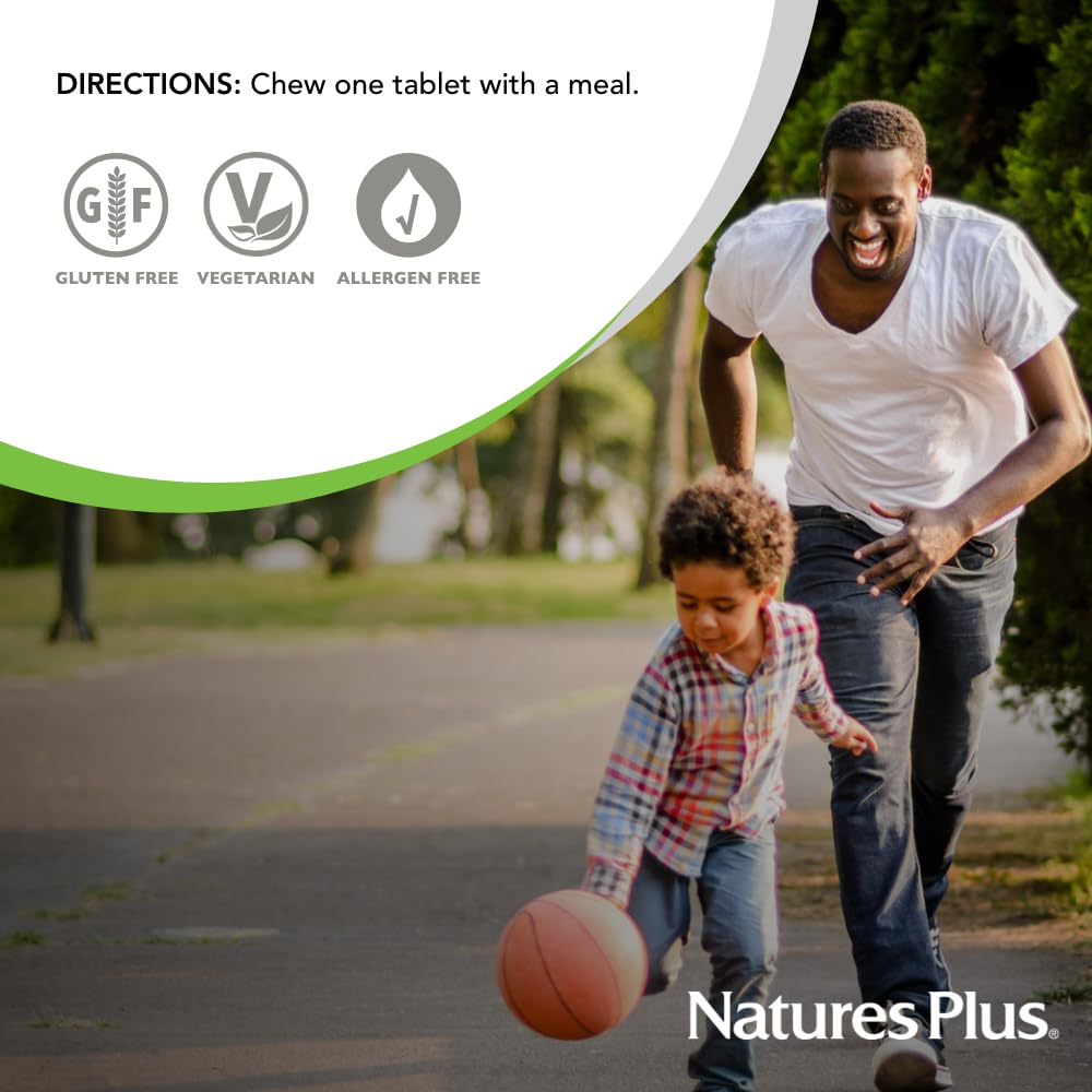NaturesPlus Papaya Enzyme - 180 Chewable Tablets - Digestive Aid Supplement with Amylase & Protease - Helps Reduce Gas, Bloating, Stomach Upset & Discomfort - Vegan, Gluten Free - 180 Servings NaturesPlus Au supplements