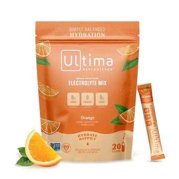 Ultima Replenisher Daily Electrolyte Drink Mix – Orange, 20 Stickpacks – Hydration Ultima Replenisher Au supplements