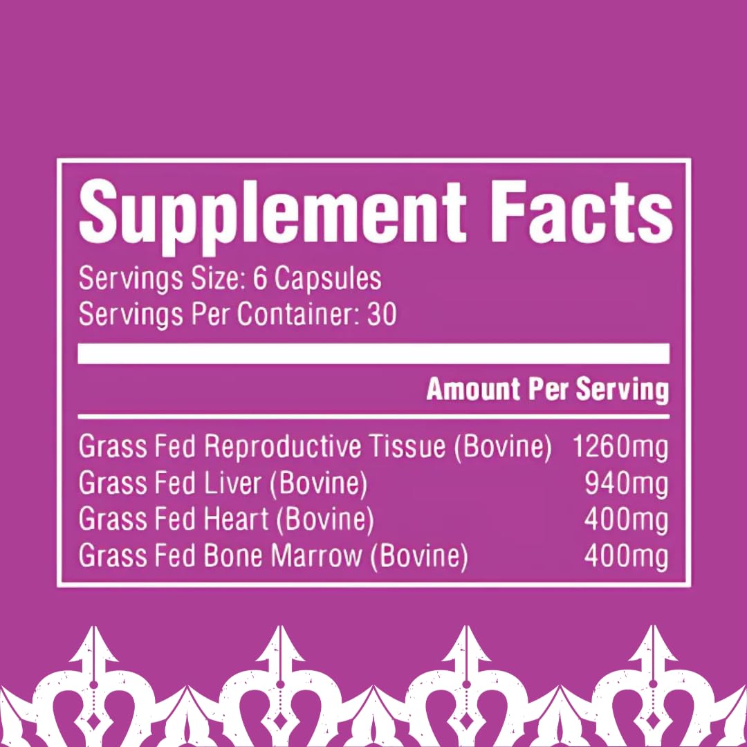 The Fittest Queen Organ Supplement, Hormone & Energy Support, 180 Capsules The Fittest Ever Au supplements