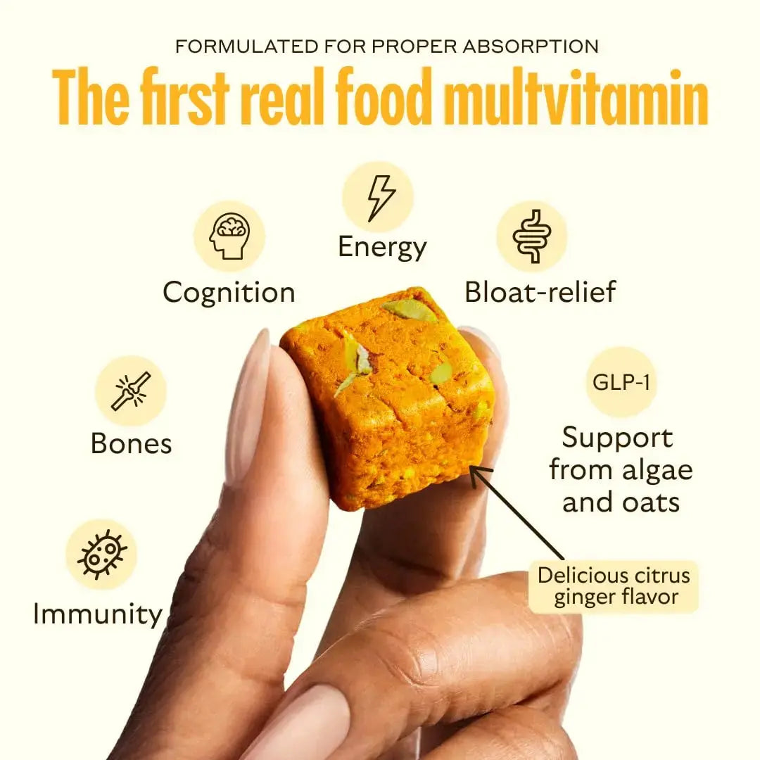 GEM Daily Bite for Women & Men, with 20+ Vitamins, Minerals & Superfoods Like Zinc, Vitamin D, B-Complex, K, Turmeric, Fiber & Prebiotics GEM Au supplements
