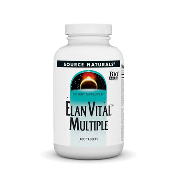Source Naturals Elan Vital Multiple - Supports Brain, Heart, Liver, Immune, Energy Boost - 180 Tablets Source Naturals Au supplements