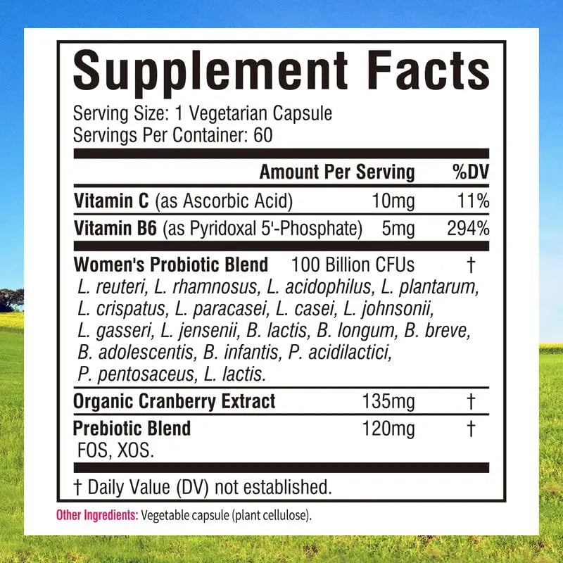 Innate Vitality Women’s Probiotics, 100 Billion CFUs 18 Strains, with Cranberry, Vitamin C Innate Vitality Au supplements