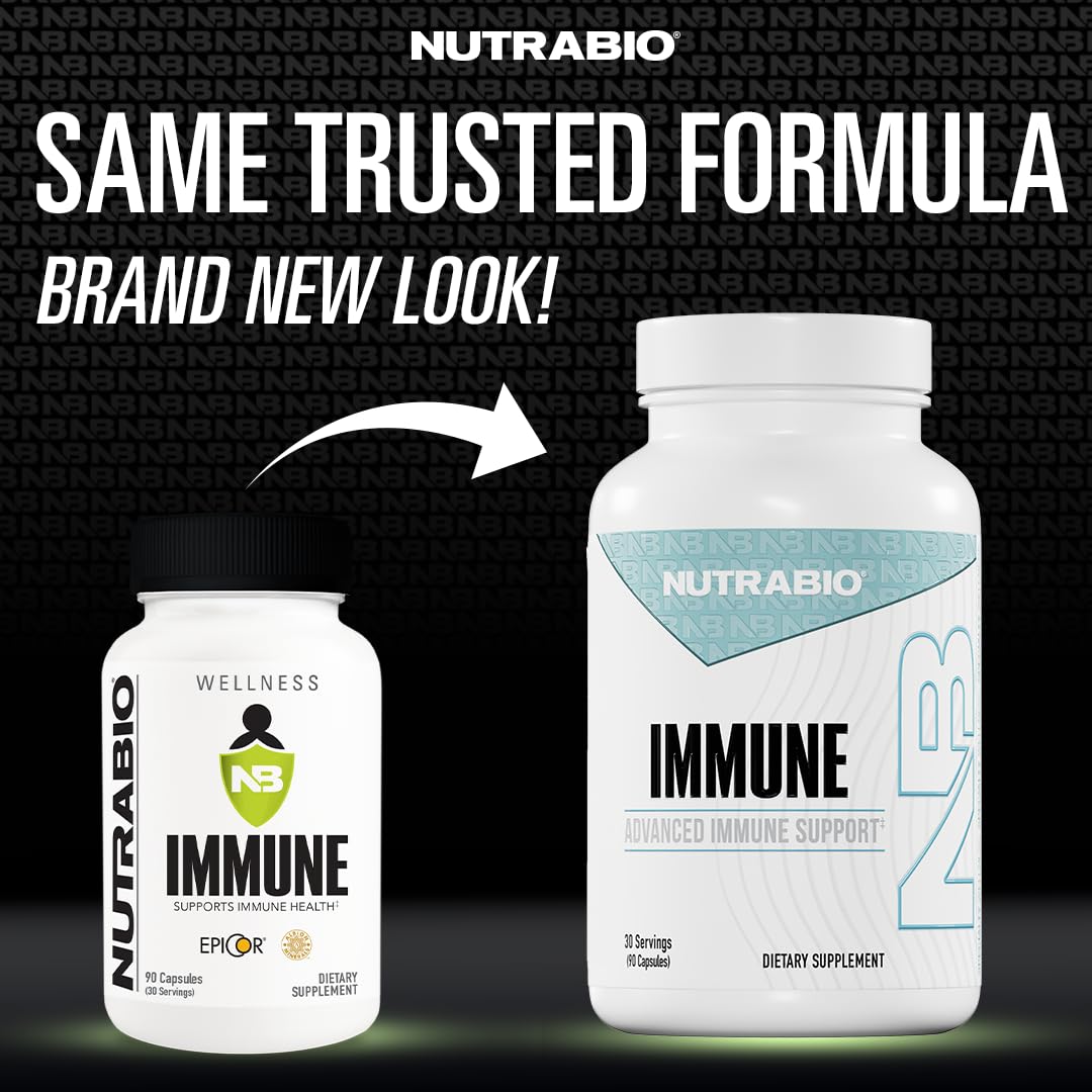 NutraBio Immune Support Supplement with EpiCor - 90 Vegetable Capsules NutraBio Au supplements
