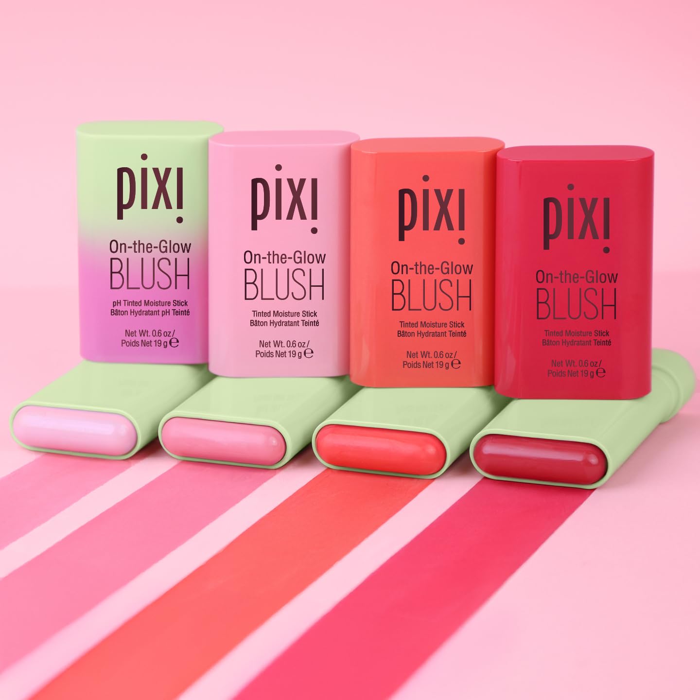 Pixi On-the-Glow Blush Stick in CheekTone, pH Reactive Hydrating Tinted Moisture Stick for Cheeks and Lips with Ginseng, Aloe Vera and Fruit Extracts, Twist-Up Design, Paraben-Free, 19g / 0.6 oz Pixi Au supplements