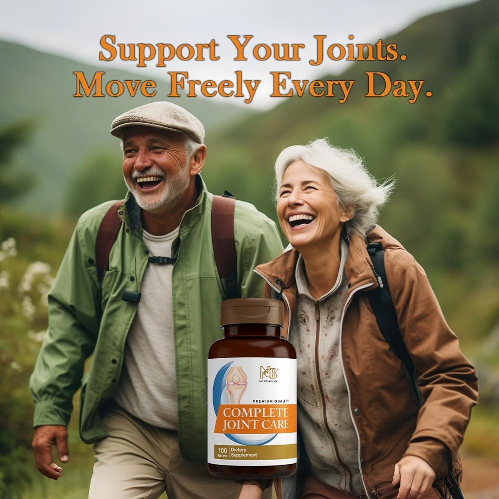 Glucosamine Chondroitin MSM Complete Joint Care Supplement | Glucosamine HCl, Chondroitin, MSM, Boswellia & Ginger | Supports Joint Mobility & Flexibility | 100 Tablets NCB NCB TECHNOLOGY Au supplements