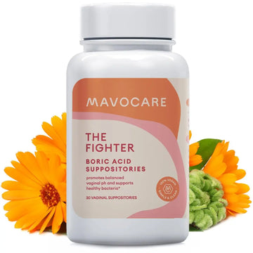 MavoCare, Inc. Boric Acid 600mg The Fighter with Added Calendula Vegan Capsule- Fights BV and Irritation- Gentle MavoCare, Inc. Au supplements